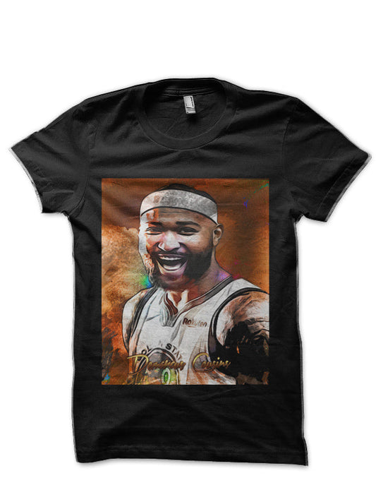 Demarcus Cousins Poster Black T-Shirt