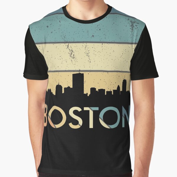 BOSTON vintage design, silhouette design, sunset design, atlanta skyline Graphic T-Shirt