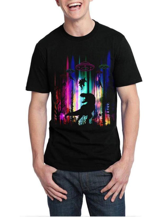 Dinosaurus UFO Abduction T-Shirt