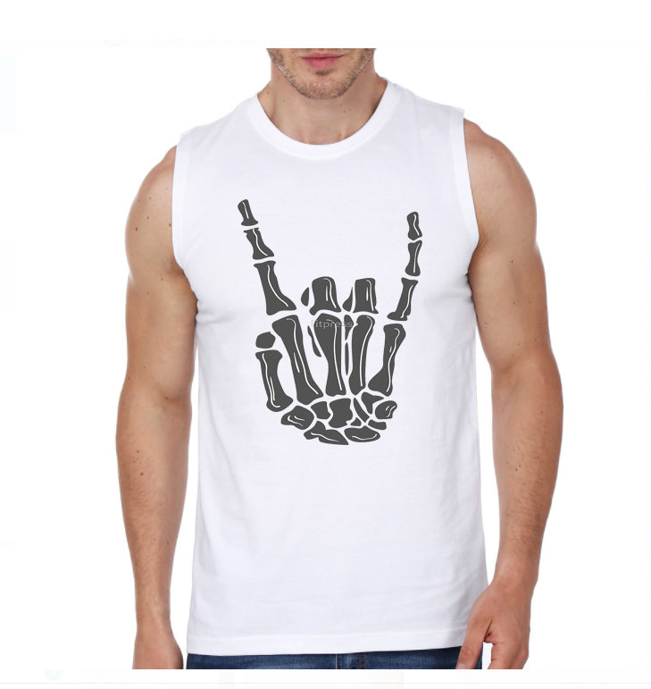 Ghost Gym Sleeveless T-Shirt Style014