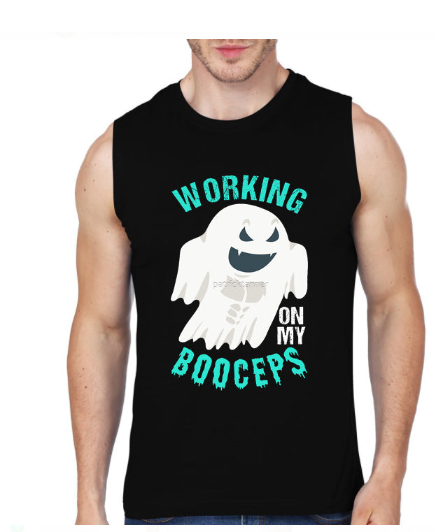 Ghost Gym Sleeveless T-Shirt Style011