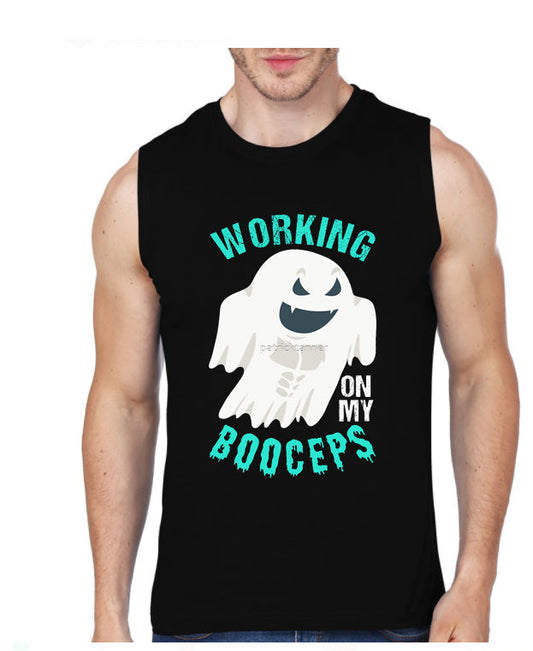 Ghost Gym Sleeveless T-Shirt Style011