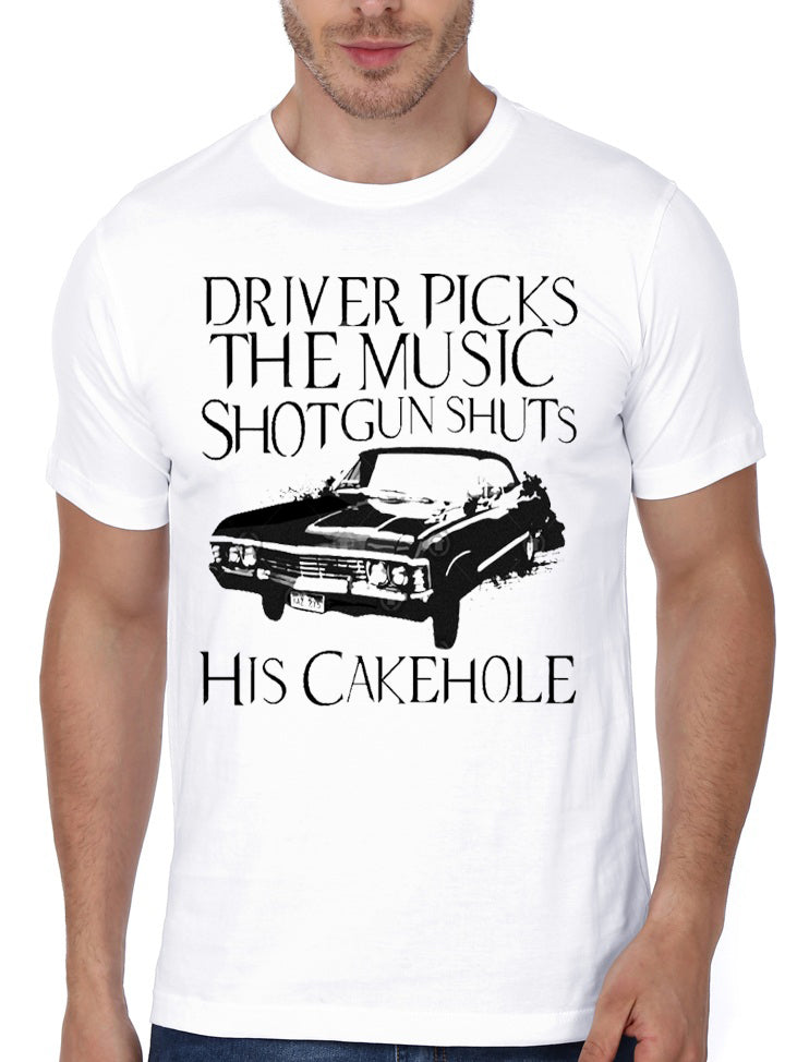 Driver Picks The Music White T-Shirt