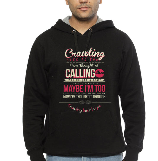 Crawling Back to You Black Hoodie