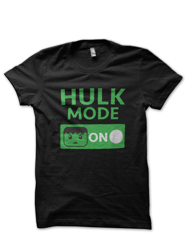 Hulk Mode On Black T-Shirt