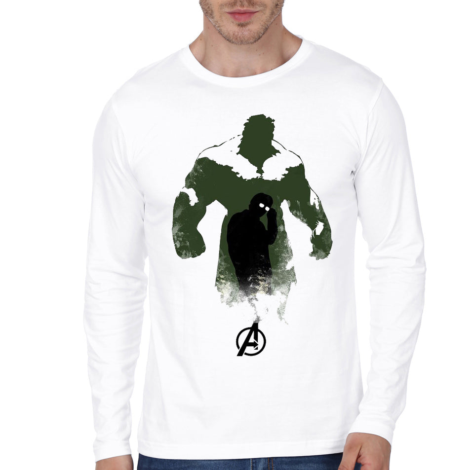 Hulk White Full Sleeve Tee
