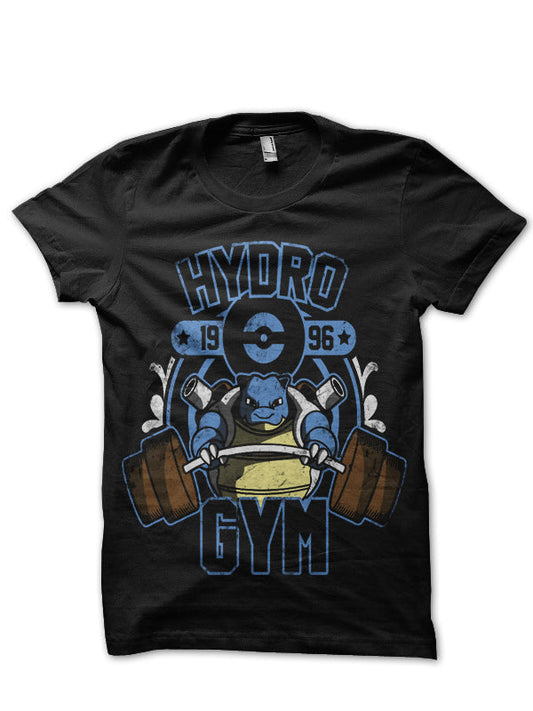 Hydro Pokemon Black T-Shirt
