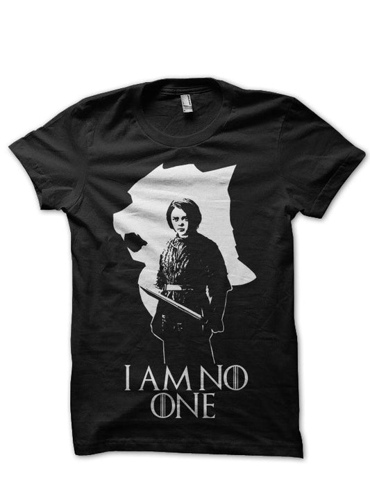 I Am No One Arya Stark Black T-Shirt