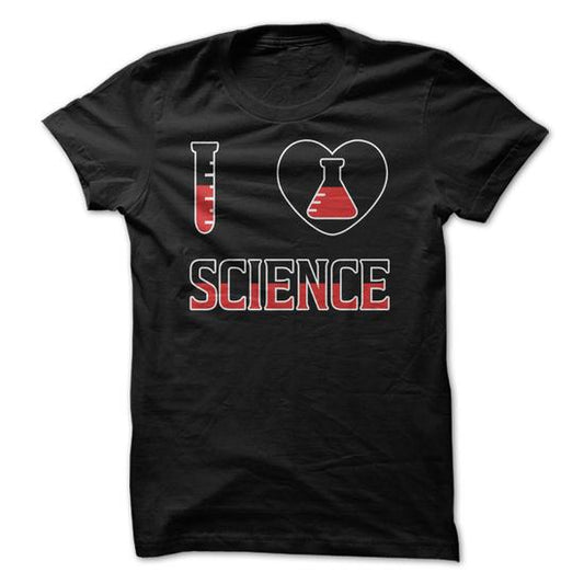 I Like Science Black T-Shirt