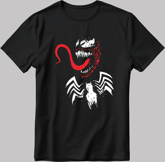 Venom Poster Short Sleeve White-Black Men's / Women's T Shirt U186