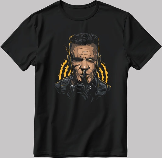 Deadpool Cable Poster Short Sleeve White-Black Men's / Women's T Shirt U91