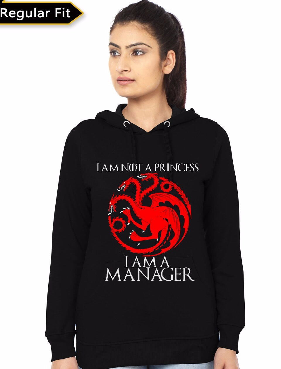 I Am Manager Black Girlâ€™s Hoodie