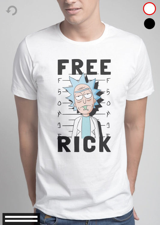 Free Rick White T-Shirt