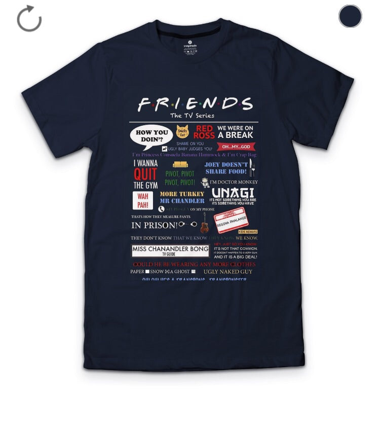 Freinds Navy Blue T-Shirt