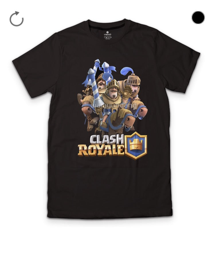 Clash Royale Black T-Shirt Style001