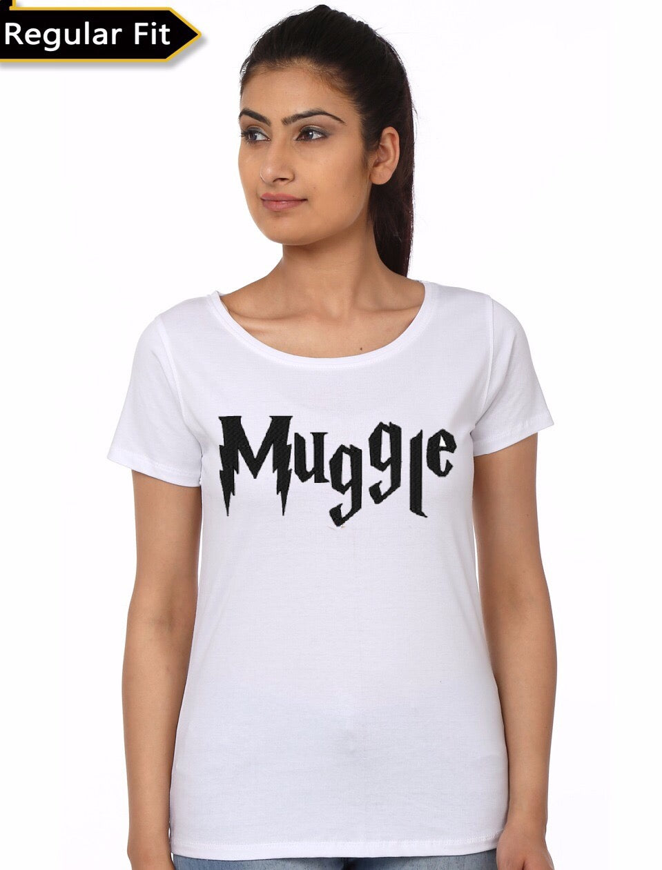 Muggle White Girlâ€™s T-Shirt