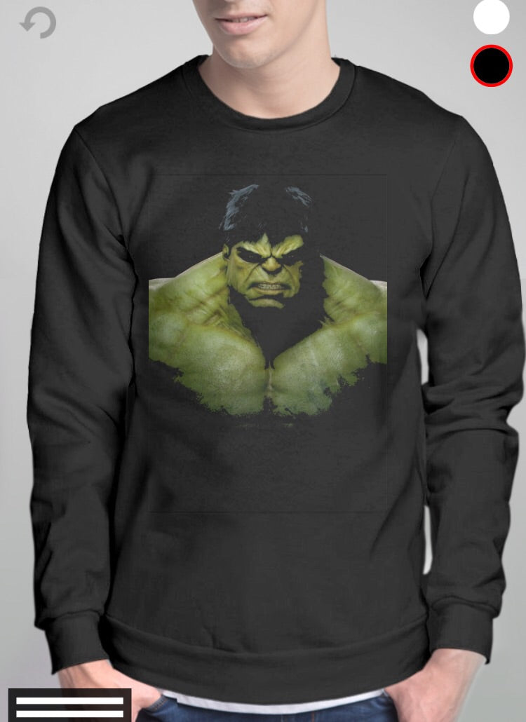 Hulk Black Full Sleeve T-Shirt