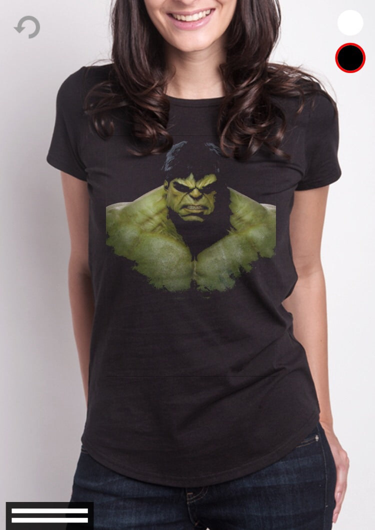 Hulk Black Girls Top