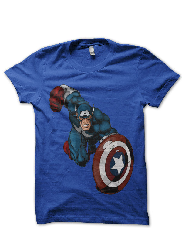 Captain America Blue Tee