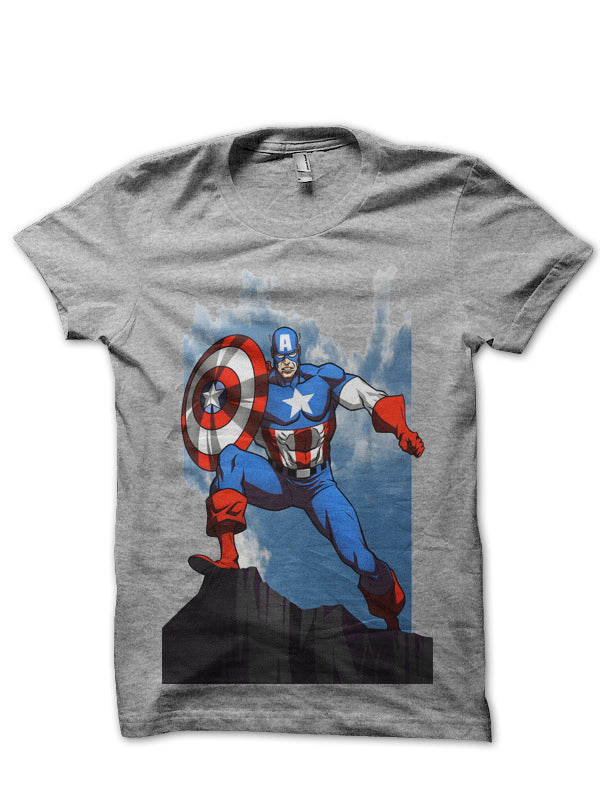 Captain America Grey Tee