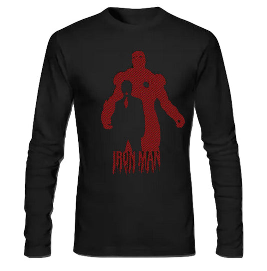 Iron Man Black Full Sleeve Tee Style001