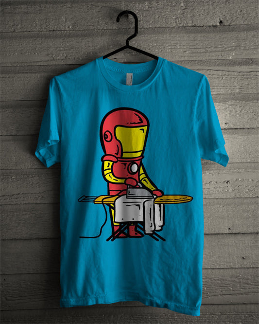 Iron Wala Man Sky Blue Tee