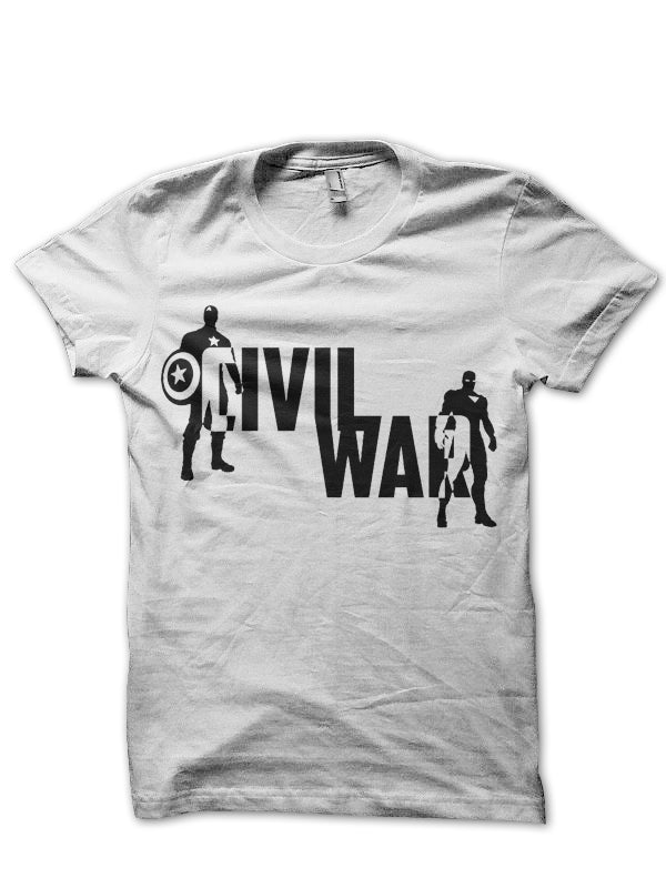Civil War White Tee