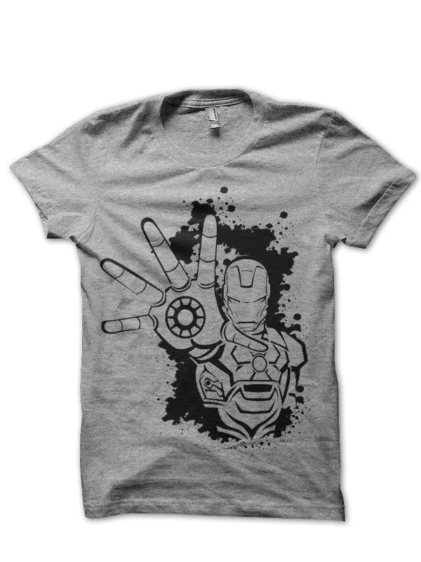 Iron Man Grey Tee Style001