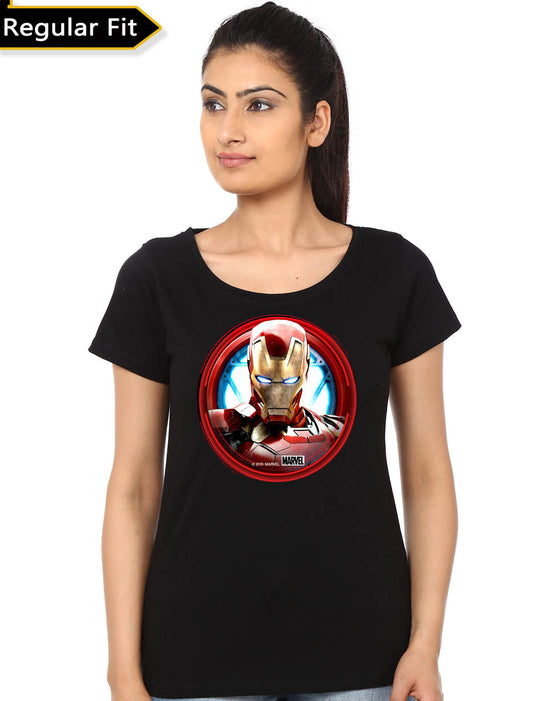 Ironman Arc Girlâ€™s Black T-Shirt