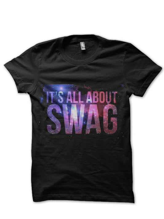 Its Swag Black T-Shirts