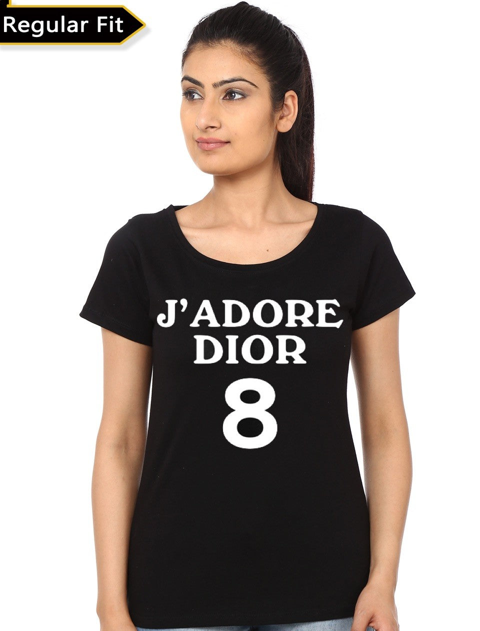 Jâ€™Adore Dior Girlâ€™s Black T-Shirt