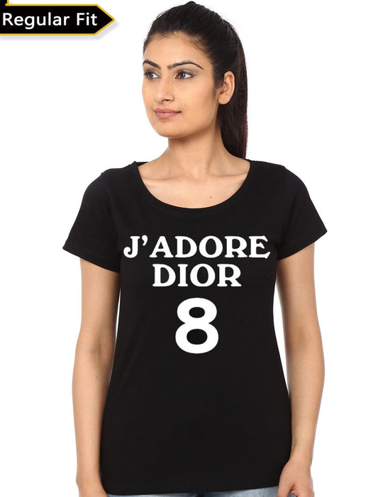 Jâ€™Adore Dior Girlâ€™s Black T-Shirt