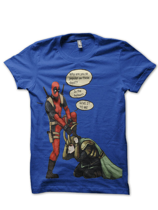 Jealous Deadpool Blue Tee (All Colours Available)