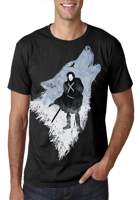 Jon Snow Bastard Of Winterfell Black T-Shirt