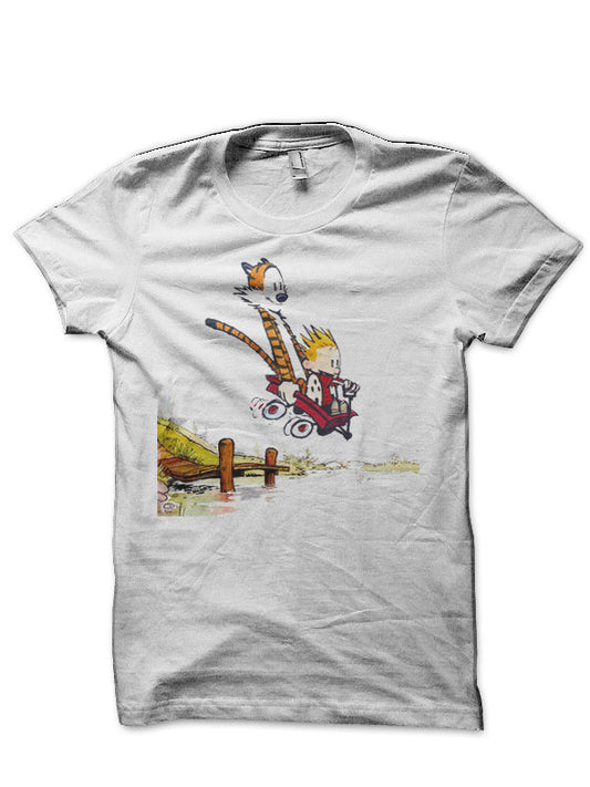 Jumping To The Lake White T-Shirt