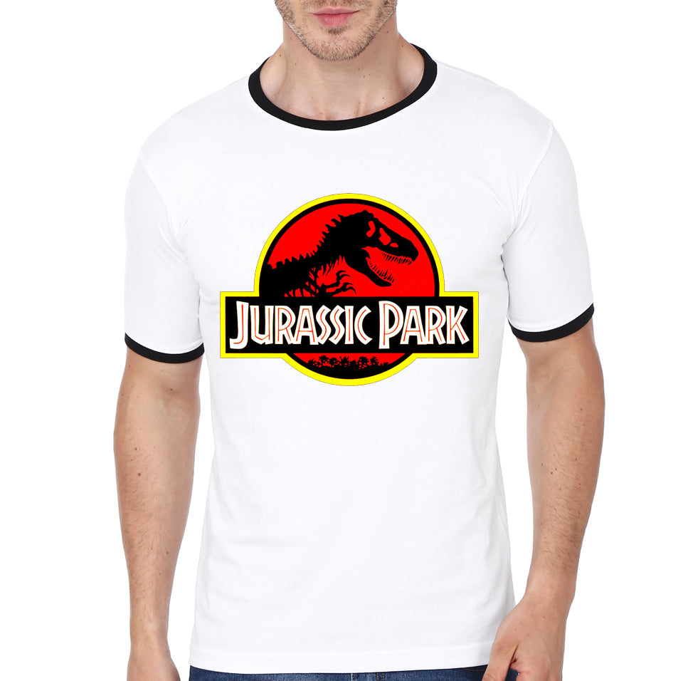Jurassic Park White Ringer T-Shirt