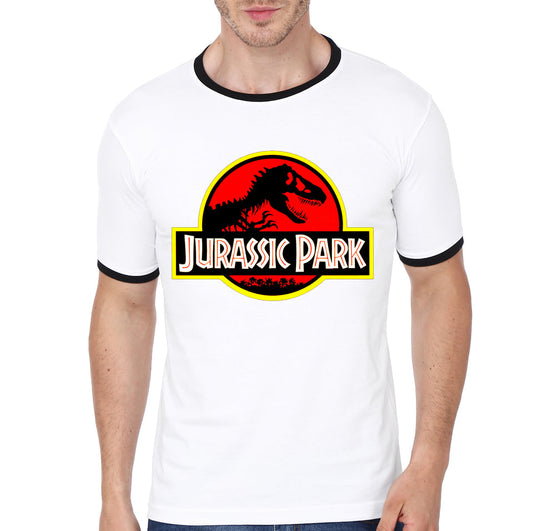 Jurassic Park White Ringer T-Shirt
