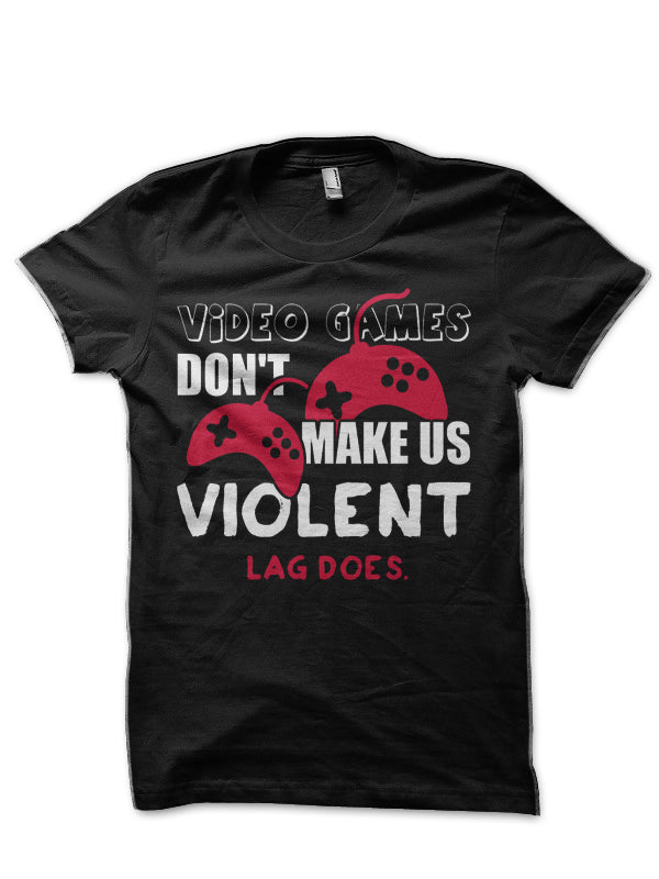 Gamer Half Sleeve Black T-Shirt