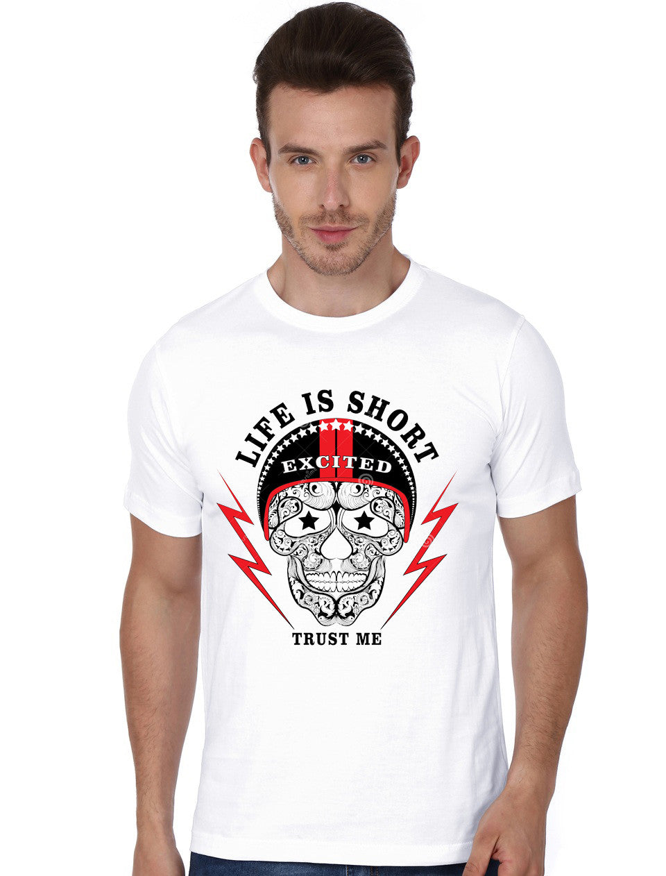 Bikers White T-Shirt Style001
