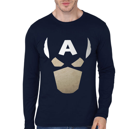 Captain America Navy Blue Full Sleeve Tee