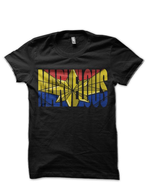 Captain Marvelous Black T-Shirt Style001