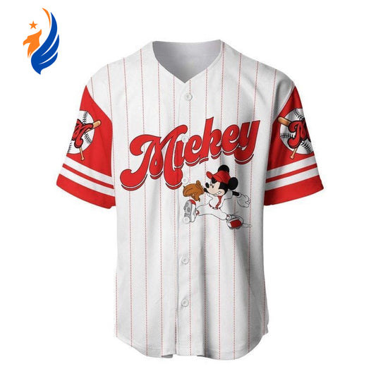 Disney Mickey Mouse Baseball Jersey: Perfect Gift for Disney Lovers! - Bafud