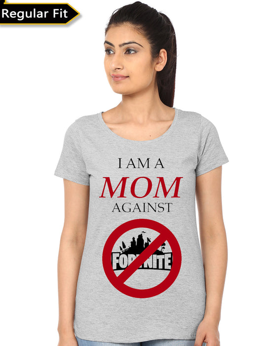 I Am A Mom Against Fortnite Girlâ€™s T-Shirt
