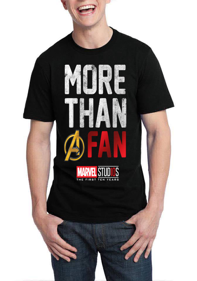 More Than A Fan Marvel Black T-Shirt Style001