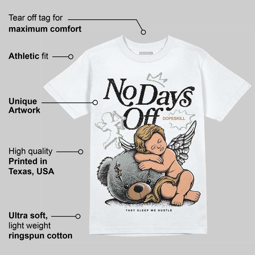 1906R ‚ÄòWhite Gold‚Äô DopeSkill T-Shirt New No Days Off Graphic