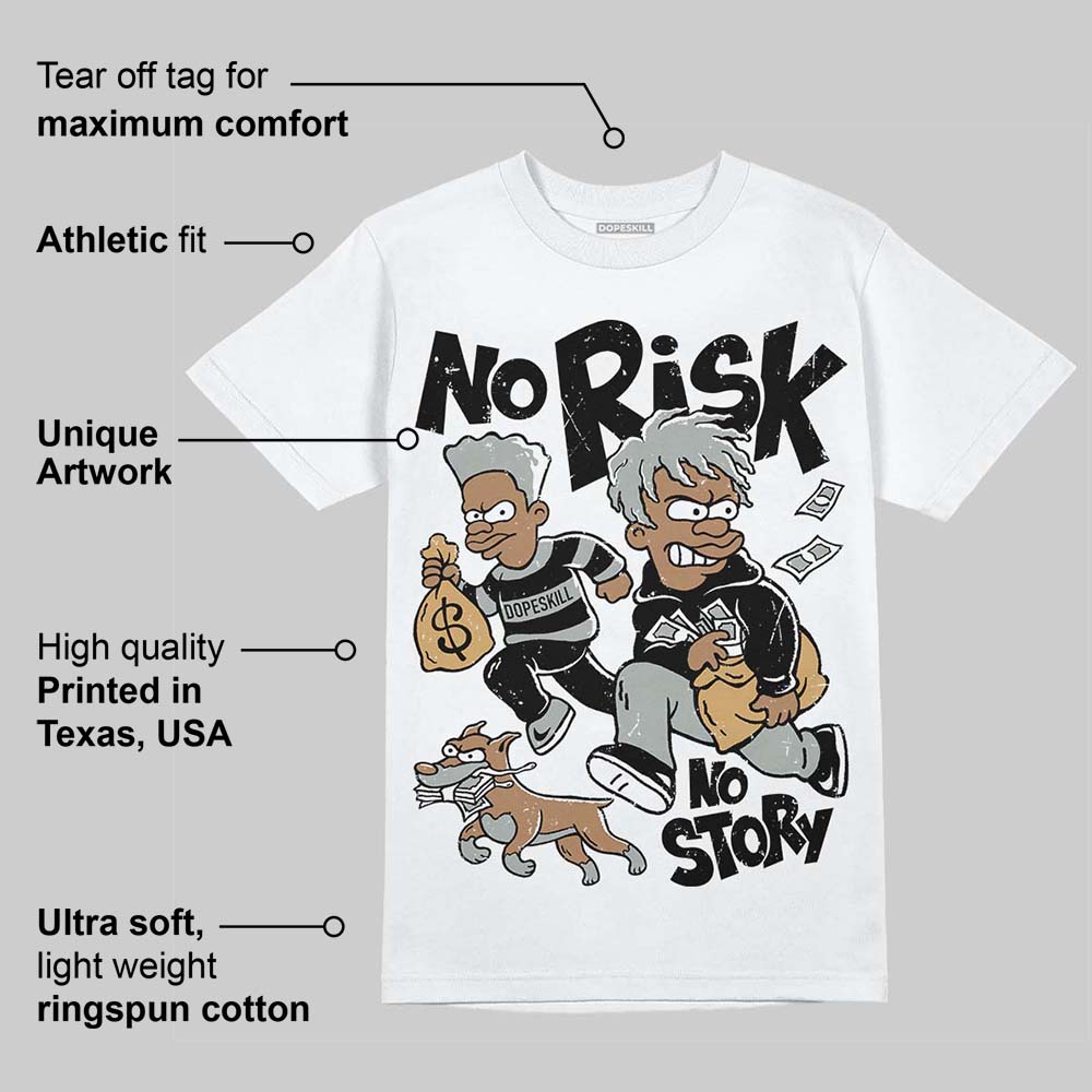 1906R ‚ÄòWhite Gold‚Äô DopeSkill T-Shirt No Risk No Story Graphic