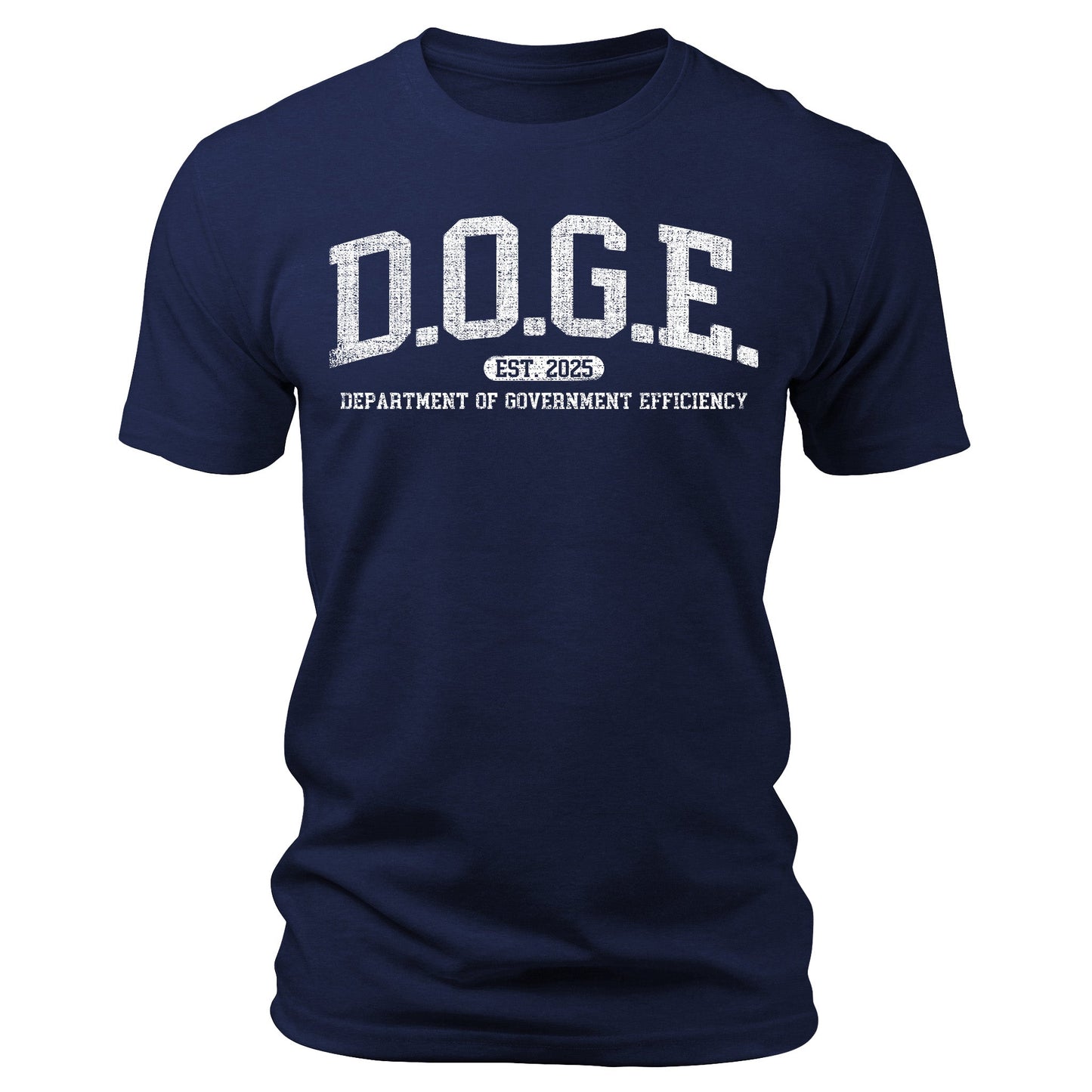 D.O.G.E. Shirt Est 2025 College Print Patriotic Graphic Tee