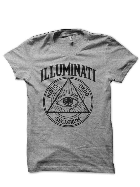 Illuminate Half Sleeve Black T-Shirt