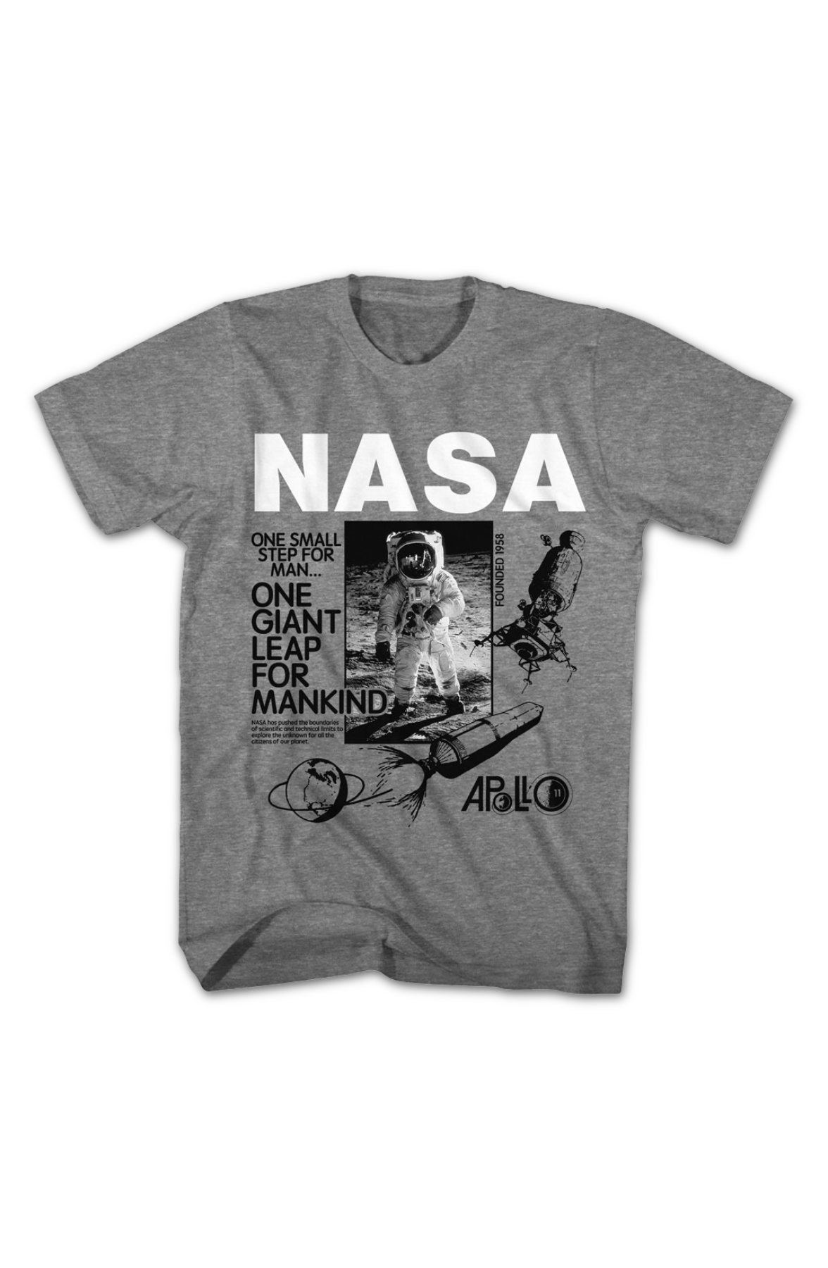 One Giant Leap For Mankind NASA T-Shirt