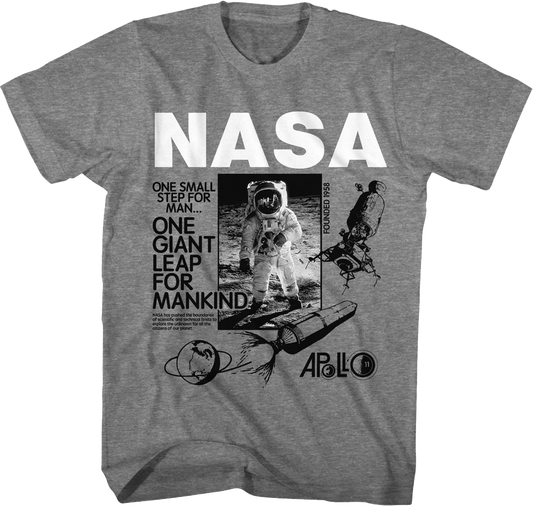 One Giant Leap For Mankind NASA T-Shirt